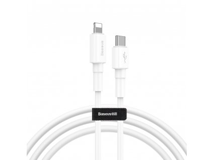 Baseus Mini kabel USB-C PD / Apple Lightning 18W / 1m / QC 3.0. white CATLSW-02