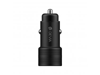 Devia SM7 nabíječka do auta 2x USB / 30W / 2,4A / QC 3.0 černá