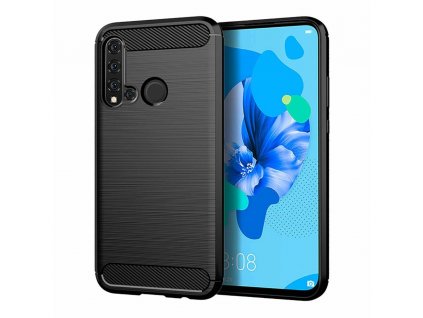 Pouzdro Carbon Case pro Huawei P20 Lite 2019 / Nova 5i černé