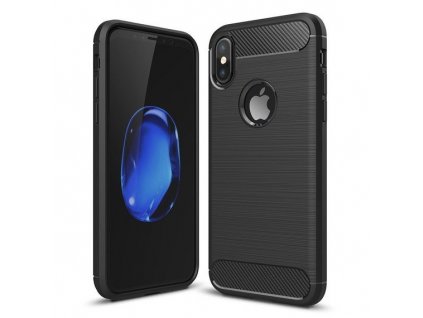 Pouzdro Carbon Case pro iPhone Xr černé