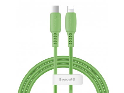 Baseus Colorful kabel USB-C PD / Apple Lightning 1,2m / 18W zelený CATLDC-06