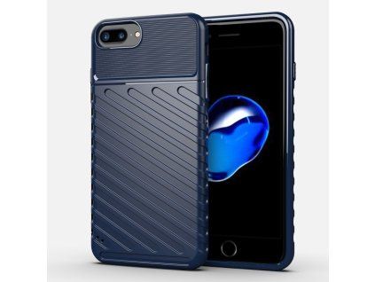 Thunder Case kryt pro Apple iPhone 7 Plus / iPhone 8 Plus – odolné TPU pouzdro, modrá