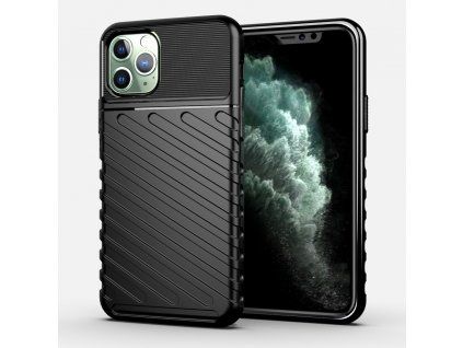 Thunder Case kryt pro Apple iPhone 11 PRO MAX – odolné TPU pouzdro, černá
