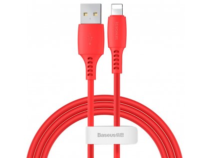 Baseus Colorful kabel USB / Apple Lightning 1,2m / 2,4A červený CALDC-09