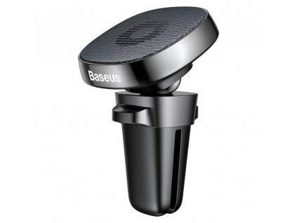 BASEUS SUMQ-PR01 držák do mřížky ventilátoru magnetický, černý kožený