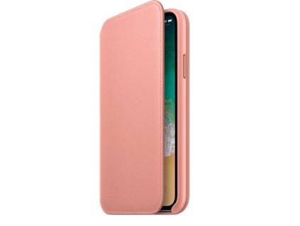 Apple MRGF2ZM/A originál flip pouzdro iPhone X / Xs růžové