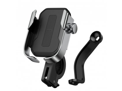 Baseus SUKJA-0S univerzální držák mobilu na kolo / motocykl stříbrný