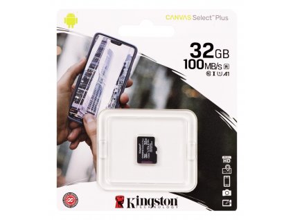 Kingston Canvas Select Plus Micro SDHC 32GB Class 10 / UHS-I / 100Mb/s