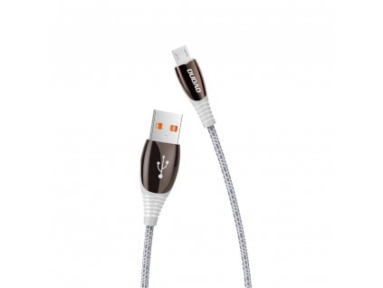Dudao L7Pro USB kabel - Micro USB / 1,23m / 3A šedý