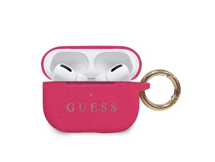 Guess silikonové pouzdro pro Apple AirPods PRO fuchsia pink GUACAPSILGLFU