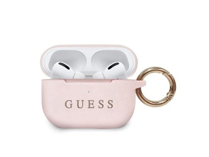 Guess silikonové pouzdro pro Apple AirPods PRO light pink GUACAPSILGLLP