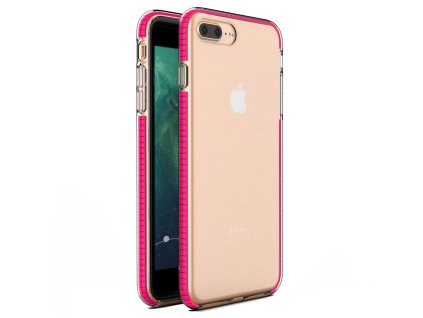 Spring Case TPU pouzdro pro Apple iPhone 7+ / 8+ (5,5") clear / pink