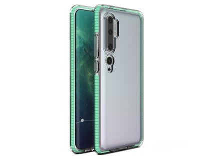 Spring Case TPU pouzdro pro Xiaomi Mi NOTE 10 / Mi NOTE 10 PRO clear / mint