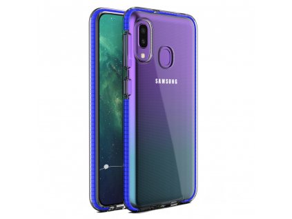 Spring Case TPU pouzdro pro Samsung Galaxy A40 clear / blue