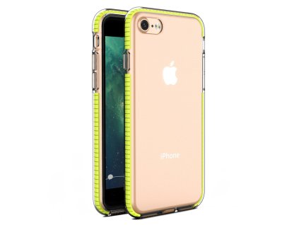 Spring Case TPU pouzdro pro Apple iPhone 7 / 8 (4,7") / SE 2020 clear / yellow
