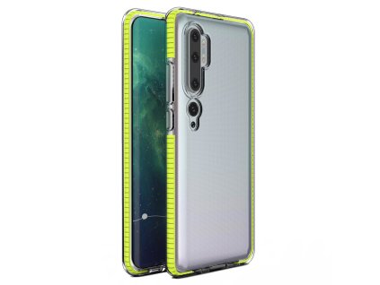Spring Case TPU pouzdro pro Xiaomi Mi NOTE 10 / Mi NOTE 10 PRO clear / yellow