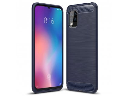 Pouzdro Carbon Case pro Xiaomi Mi 10 Lite modré