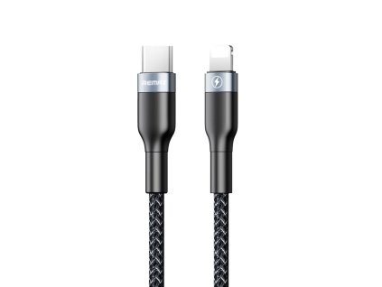 Remax RC-009 kabel USB-C PD / Apple Lightning 1m / 18W černý