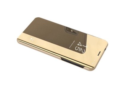 Pouzdro Clear View pro Huawei P40 Lite / Nova 7i / Nova 6 SE zlaté