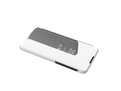 Pouzdro Clear View pro Huawei P40 Lite / Nova 7i / Nova 6 SE stříbrné