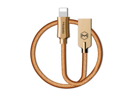 MCDODO CA-3920 USB kabel pro iPhone / Lightning 2,4A / 1,2m - zlatý