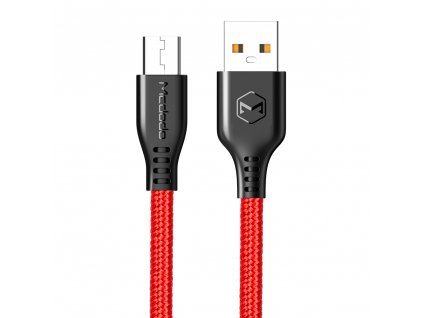 MCDODO CA-5162 kabel Micro USB / 1m / 2,4A červený