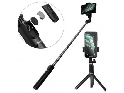 Baseus SUDYZP-F01 selfie tyč / tripod s dálkovým ovládáním / 65cm černá