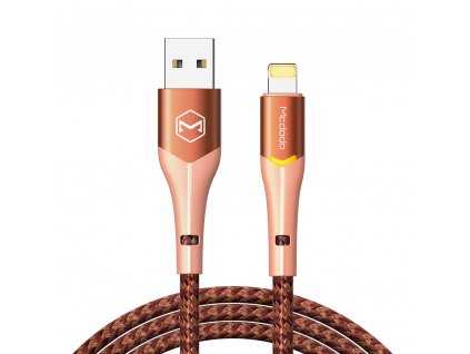 MCDODO CA-7845 USB kabel pro iPhone / Lightning 2,4A / 1,8m - rose/orange
