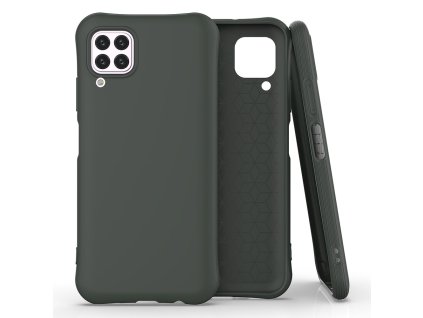 Pouzdro Soft Color Case pro Huawei P40 Lite / Nova 7i / Nova 6 SE tmavě zelené