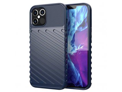 Thunder Case kryt pro Apple iPhone 12 / iPhone 12 PRO – odolné TPU pouzdro, modrá
