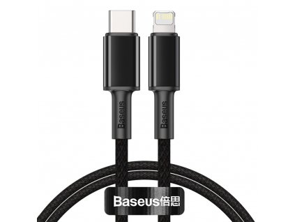 Baseus CATLGD-01 kabel USB-C PD / Apple Lightning 20W / 1m / černý