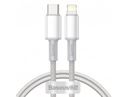 Baseus CATLGD-A02 kabel USB-C PD / Apple Lightning 20W / 2m / bílý