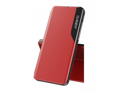 Pouzdro ECO Leather View pro Huawei P40 Lite E červené
