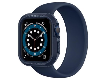 Spigen Rugged Armor Hybrid pouzdro / kryt k Apple Watch 4/5/6/SE - 44mm modrý