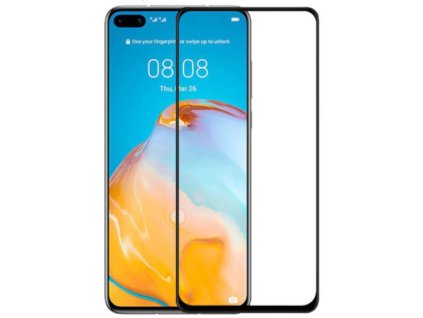 9H / 5D ochranné tvrzené sklo pro Huawei P40 PRO / P40 PRO+, černé 5900495847232