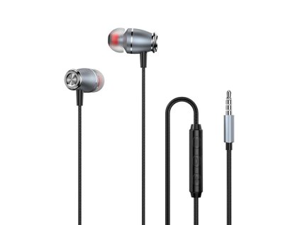 Dudao X4Pro handsfree sluchátka iOS / Android - univerzální 3,5mm jack šedé
