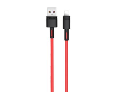 XO NB-Q166 USB kabel - iPhone lightning 1m / 5A červený