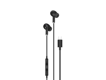 XO EP23 handsfree sluchátka s konektorem USB-C černé
