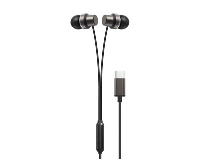 XO EP27 handsfree sluchátka s konektorem USB-C černé