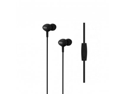 XO S6 handsfree sluchátka s kabelem a mikrofonem 3,5mm jack - černé