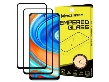 Wozinsky Full Glue 2x tvrzené sklo Xiaomi RedMi NOTE 9 PRO / NOTE 9S černé 9111201915817