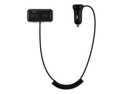 Baseus CCMT000201 FM transmitter / 2x USB 3,1A / BT5.0 / Micro SD - černý
