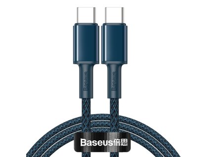 Baseus CATGD-A03 kabel USB-C PD / USB-C PD / QC / 2m / 5A / 100W / modrý