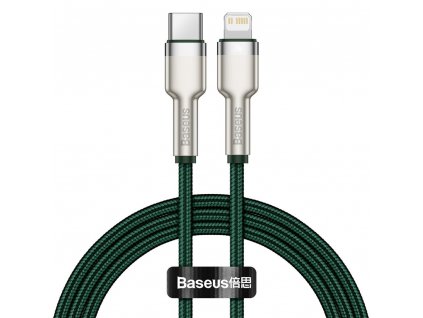 Baseus CATLJK-A06 kabel USB-C PD / Apple Lightning 20W / 1m / zelený