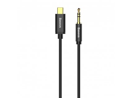 Baseus M01 Aux kabel - USB-C / 3,5mm jack / 1,2m černý CAM01-01