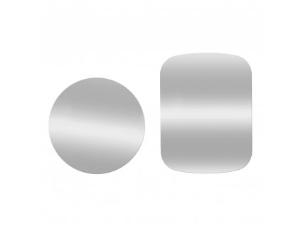 OEM 2x náhradní magnetická destička k držákům stříbrná / steel