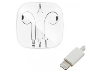 OEM sluchátka s ovládáním EarPods pro iPhone 7 / 8 / X / Xs / Lightning konektor