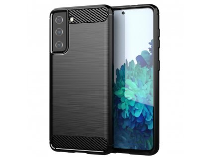 Pouzdro Carbon Case pro Samsung G996 Galaxy S21 Plus (5G) černé