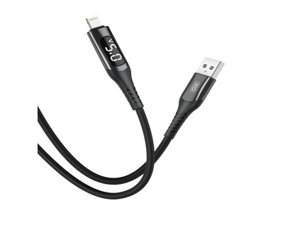 XO NB162 USB kabel - iPhone lightning 1m / 2,4A černý