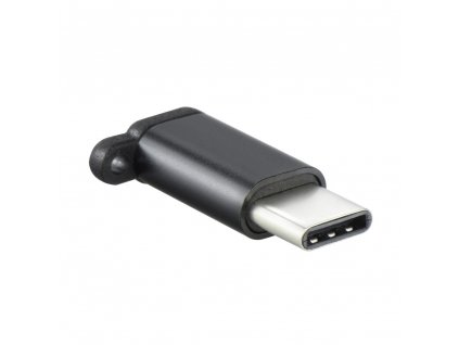OEM adaptér Micro USB - USB-C černý s poutkem